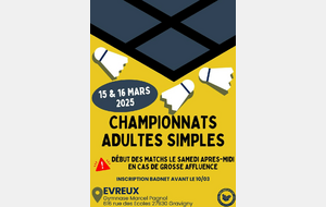 Champ Dépt Adulte Simple